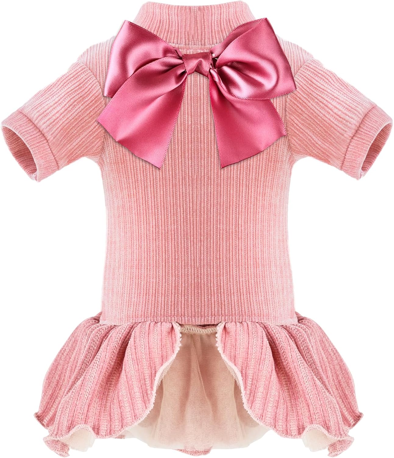 Vestido para perro, lindo vestido de corbatín, arnés y correa, ropa para caminar para perros, faldas, ropa para mascotas para perros pequeños,