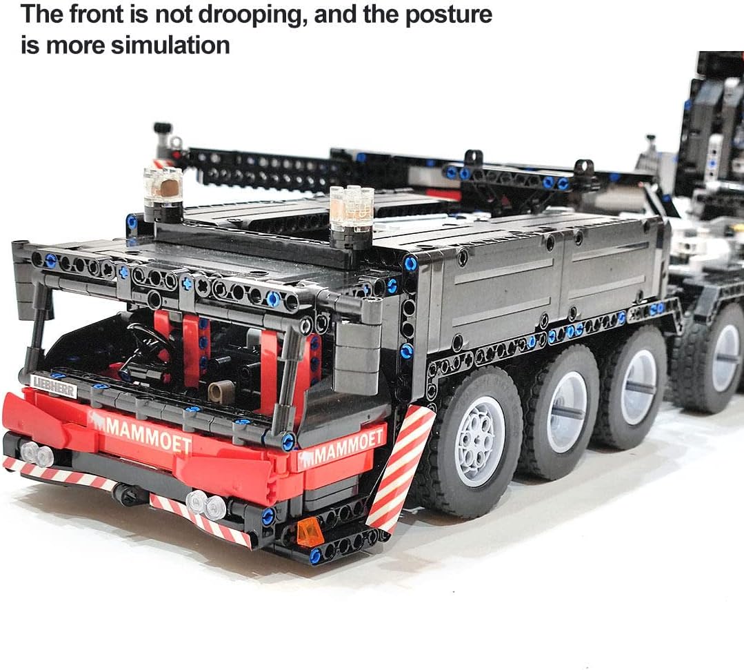 Technic Crane para grúa Liebherr LTM1750, 7778 piezas exclusivas MOC RC construcción de grúa con 12 motores, compatible con Lego