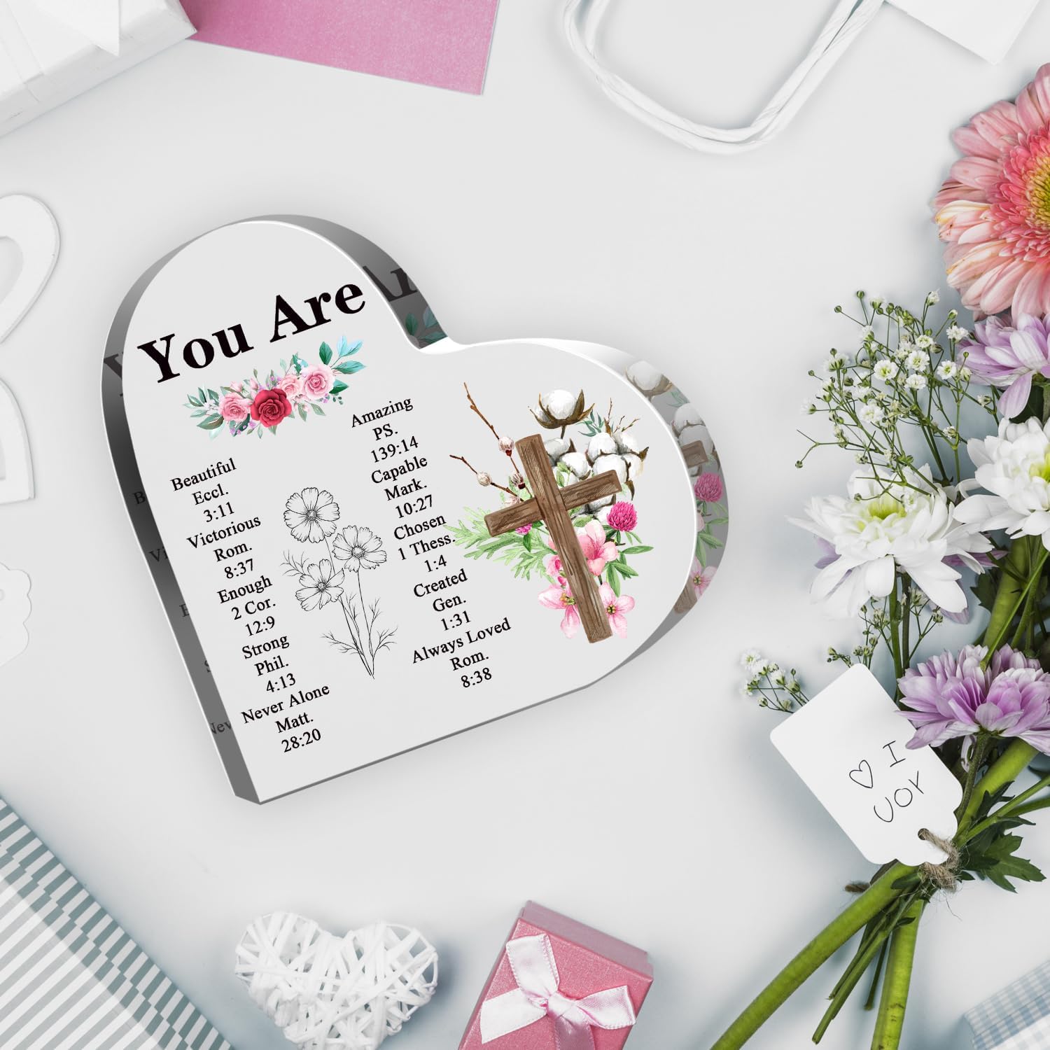 Regalos cristianos, regalos religiosos inspiradores con versículo de la Biblia, regalos de aliento espiritual, regalo de escritura religiosa para