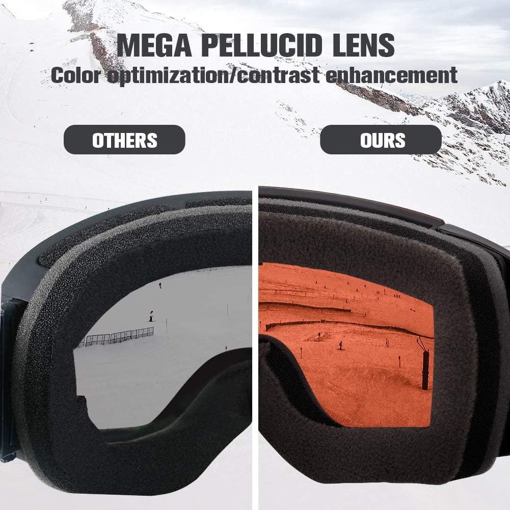 OutdoorMaster Zealot – Gafas antiempañamiento con color optimizado para esquí o snowboard.