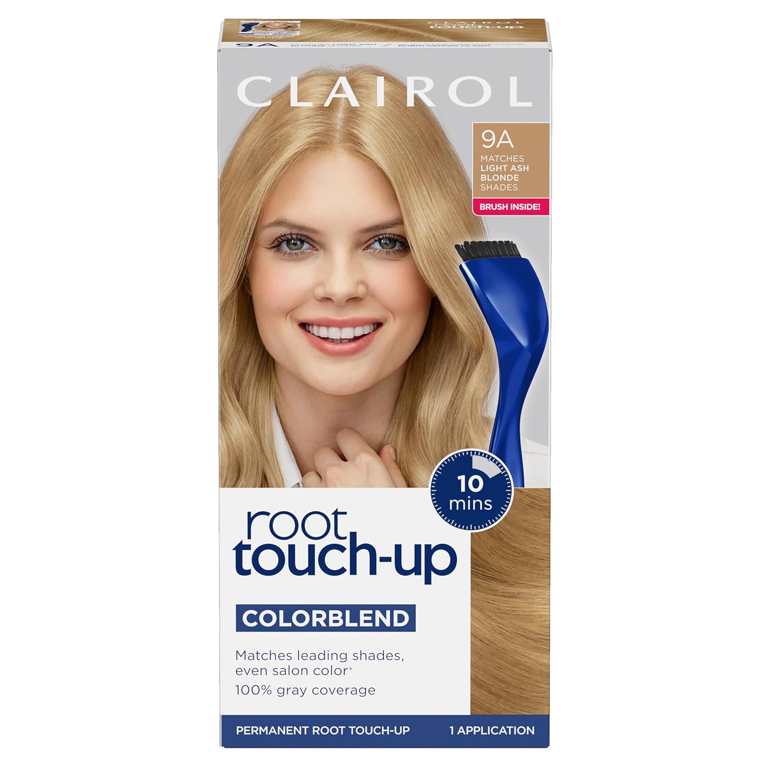Clairol Nice’n Easy Root Touch-up – Tinte permanente para el cabello, color rubio ceniza claro 9A, paquete de 1 unidad