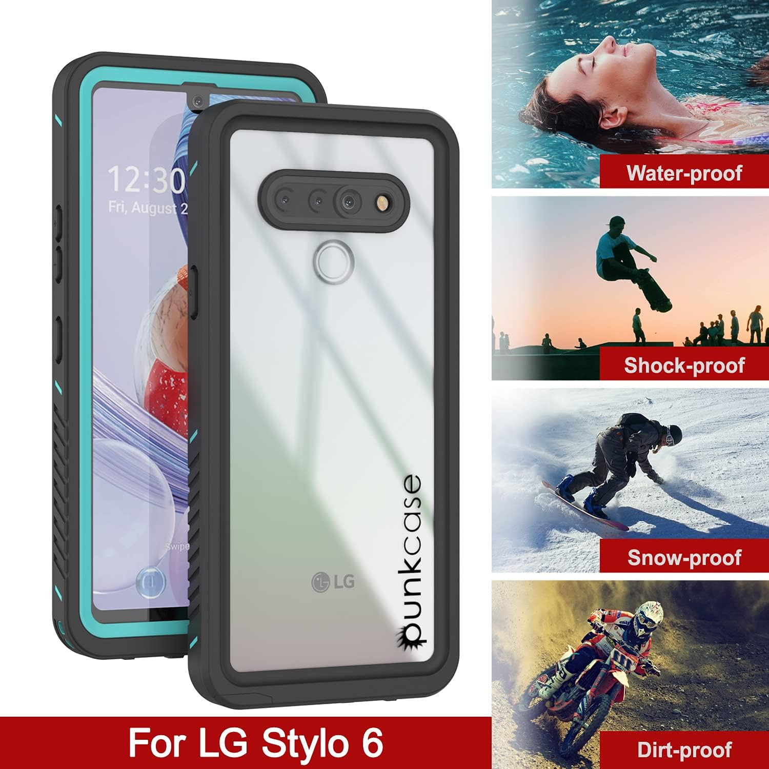 Punkcase Stylo 6 – Funda impermeable Serie Extrema Slim Fit Certificado IP68 A prueba de golpes A prueba de suciedad a prueba de nieve Funda de