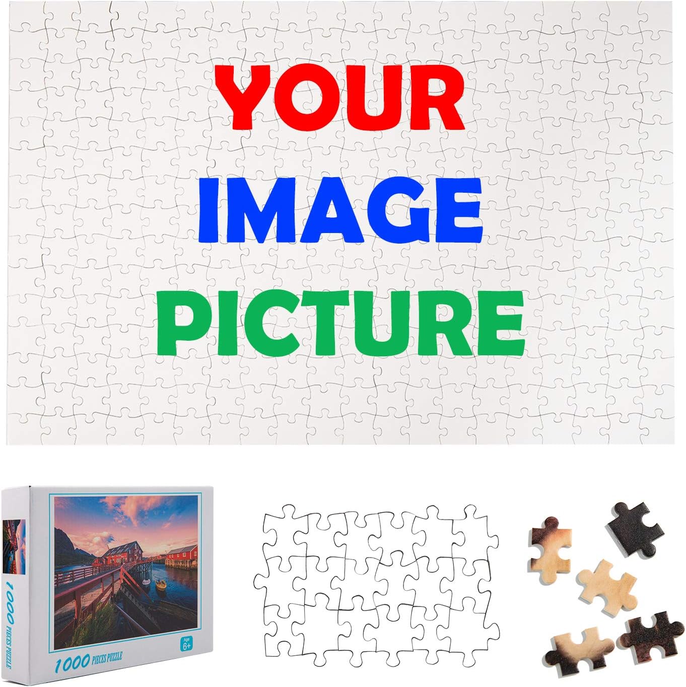 Rompecabezas personalizados para decoración del hogar, rompecabezas de fotos personalizados, regalo único, juegos familiares juguetes (300 piezas