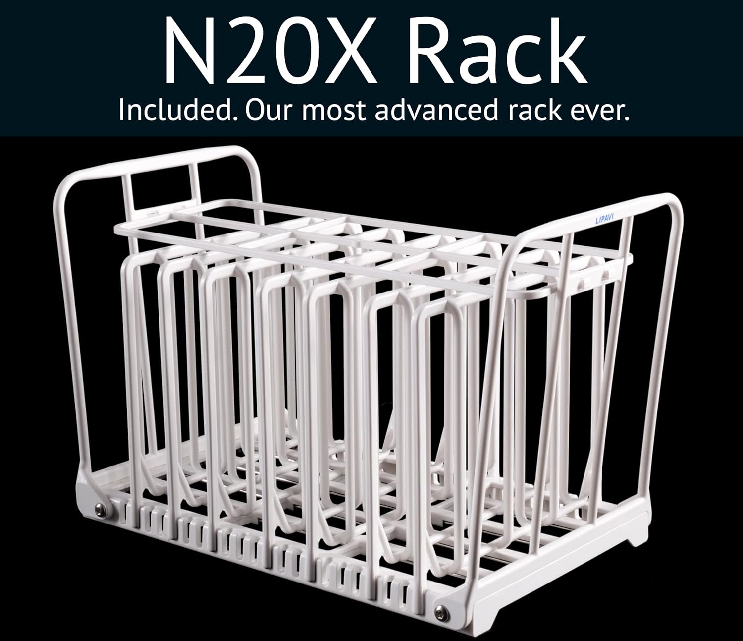LIPAVI Sistema Sous Vide Modelo NXC20-UNIR – con contenedor C20, un rack N20X y una tapa universal – se adapta a prácticamente cualquier máquina