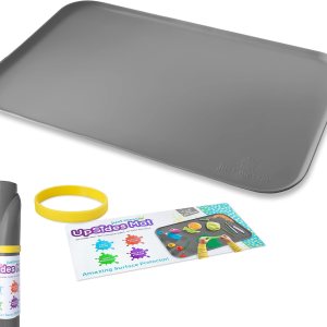 Just Messin’ Tapete de silicona para manualidades, resina, pintura, limo y joyería, protector de mesa multiusos con lados elevados para contener el Just Messin’ Tapete de silicona para manualidades, resina, pintura, limo y joyería, protector de mesa multiusos con lados elevados para contener el