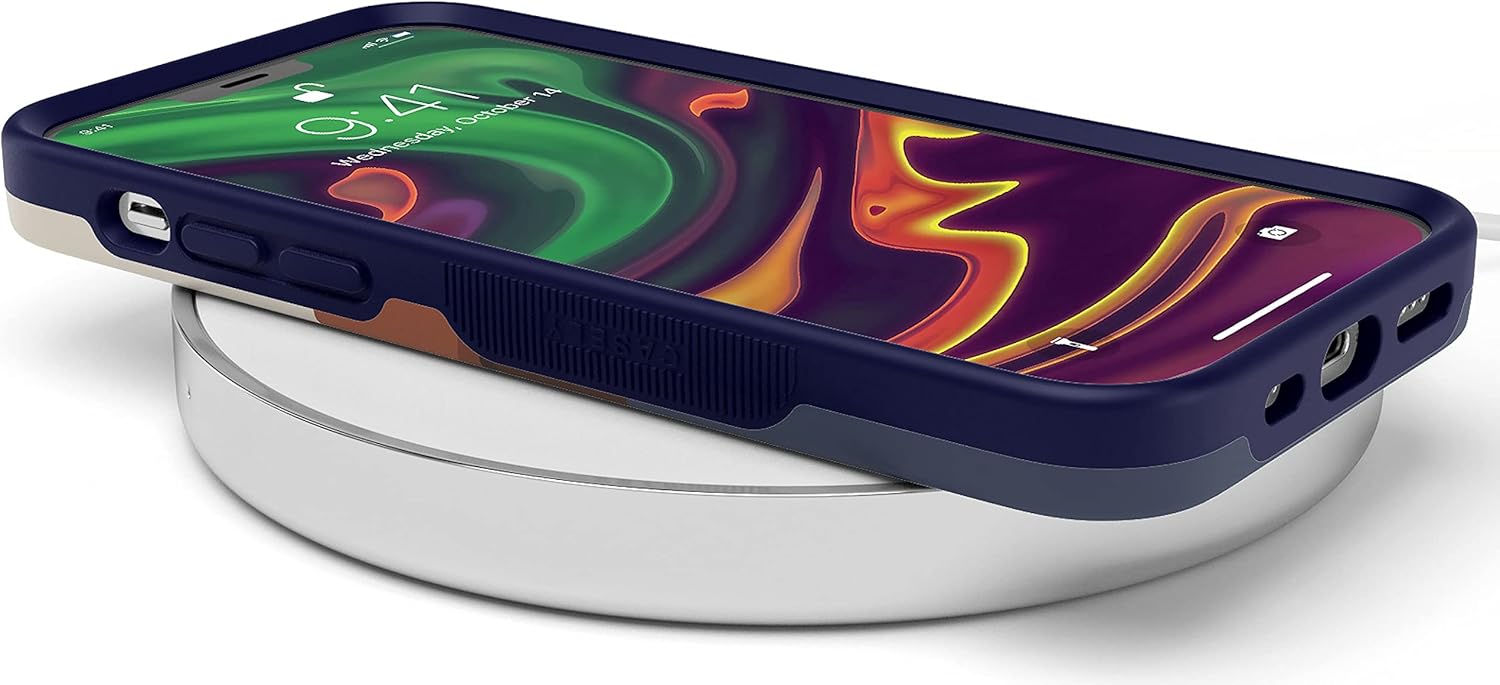 Casely Funda para iPhone 12 Pro Max  Los opuestos atraen  Funda de montaña con bloques de color de día y noche