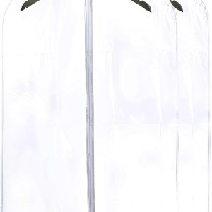 Handy Laundry Bolsa de vinilo transparente para ropa, protege tu ropa mientras viajas y sin polvo mientras cuelgas en tu armario. Ideal para Handy Laundry Bolsa de vinilo transparente para ropa, protege tu ropa mientras viajas y sin polvo mientras cuelgas en tu armario. Ideal para