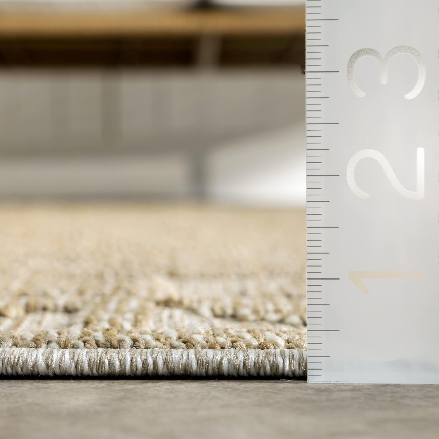 nuLOOM Miesha – Alfombra persa de transición para interiores y exteriores, 5 x 8 pies, color beige