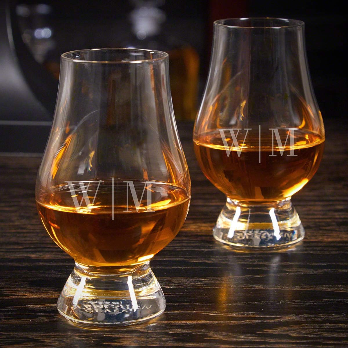 Quinton Glencairn – Juego de 2 vasos grabados (regalo personalizado)