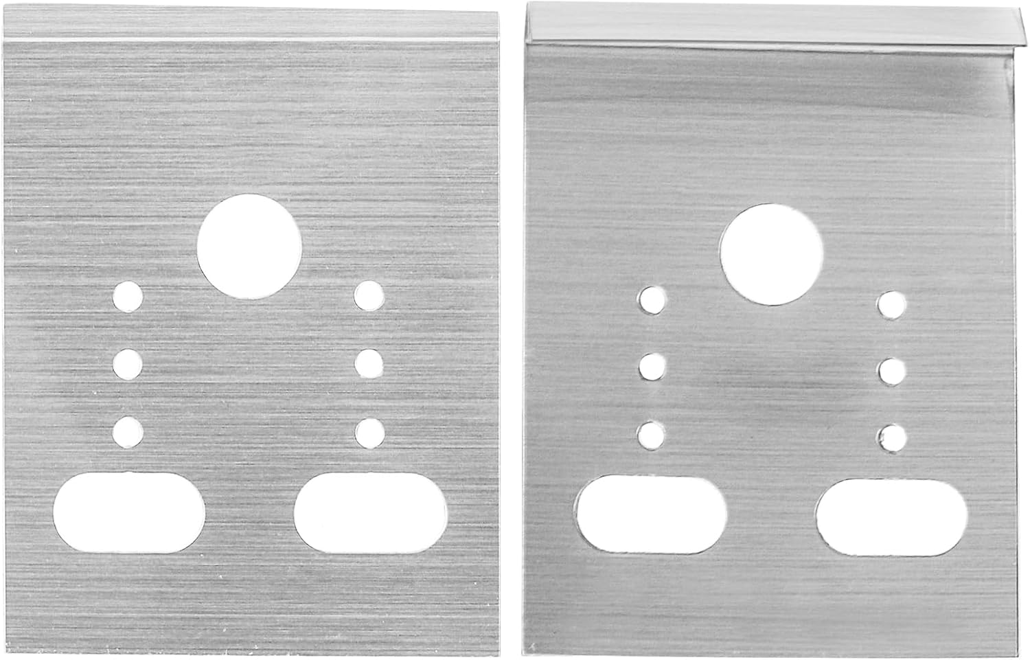 Lawei Paquete de 500 tarjetas colgantes para aretes, tarjetero, liso de 1.2 x 1.5 pulgadas, con 6 agujeros para aretes de oreja, tarjetas de