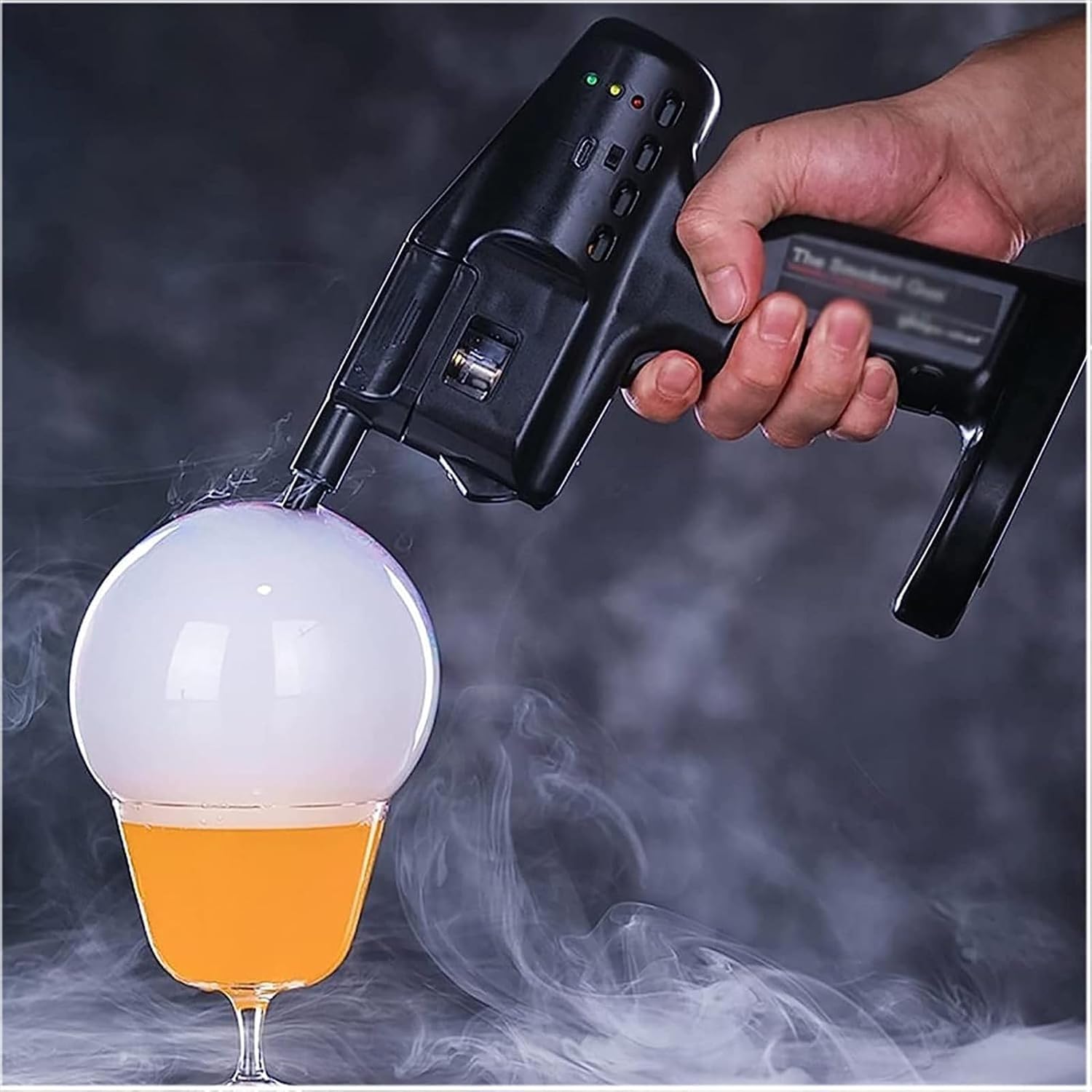Pistola de humo portátil para cocina, pistola de cóctel USB, pistola de ahumar burbujas, ahumador de mano en frío para hacer burbujas y humo, para