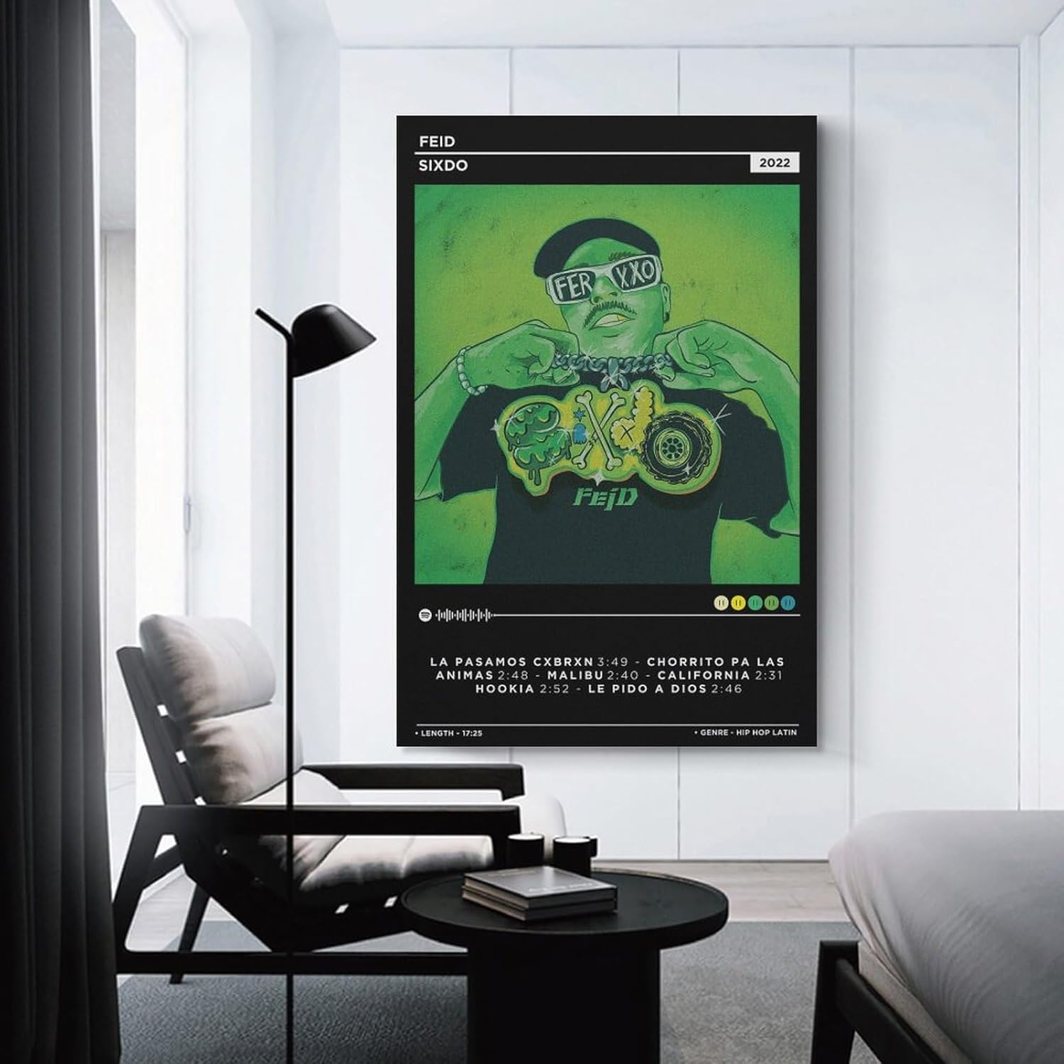 DAXXIN Feid -Sixdo – Póster de lienzo decorativo para pared, sala de estar, dormitorio, decoración, regalo, sin marco, 20 x 30 pulgadas (19.7 x 29.5