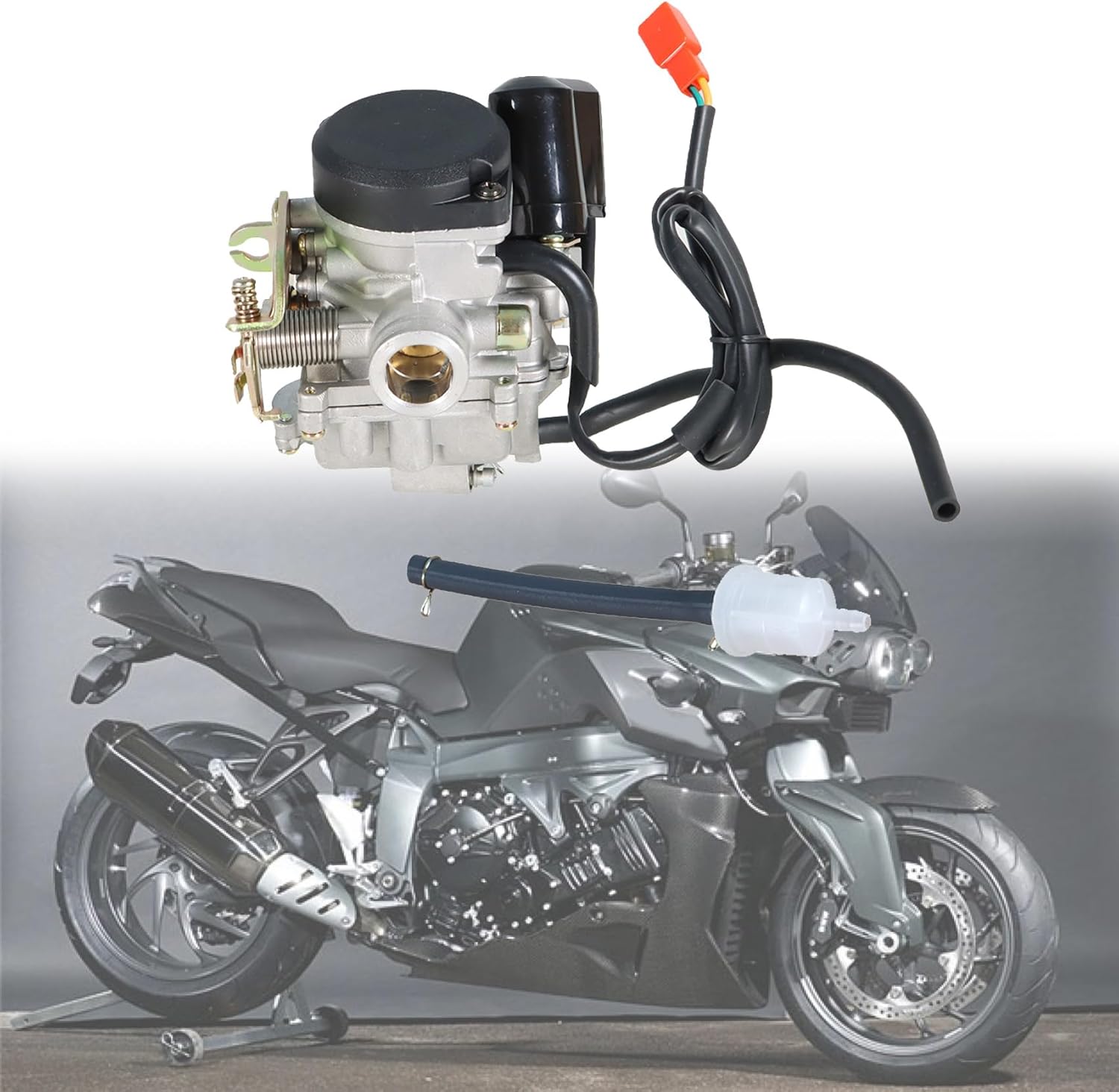 labwork Repuesto de carburador para scooter 139QMB 139QMA, reemplazo de carburador para motor GY6 50cc 100cc 0.787 in Big Bore