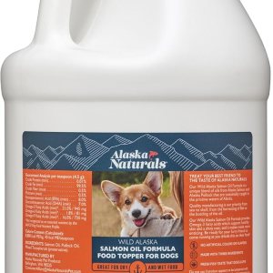 Aceite de pescado de salmón salvaje de Alaska para piel y pelaje de perros, aceite de Omega 3 EPA + DHA – Suplementos de ácidos grasos para perros – Aceite de pescado de salmón salvaje de Alaska para piel y pelaje de perros, aceite de Omega 3 EPA + DHA – Suplementos de ácidos grasos para perros –
