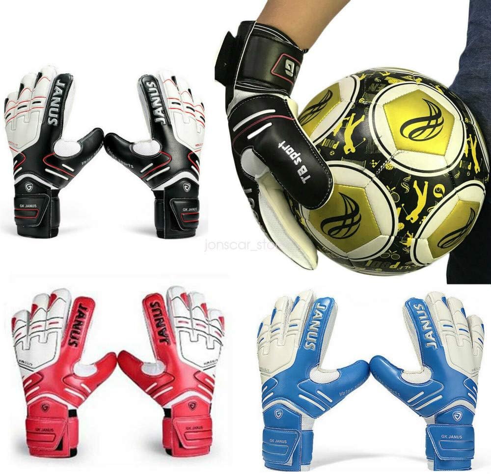 Guantes de portero de fútbol profesional para niños y adultos y jóvenes con protección para los dedos de látex para fútbol y portero