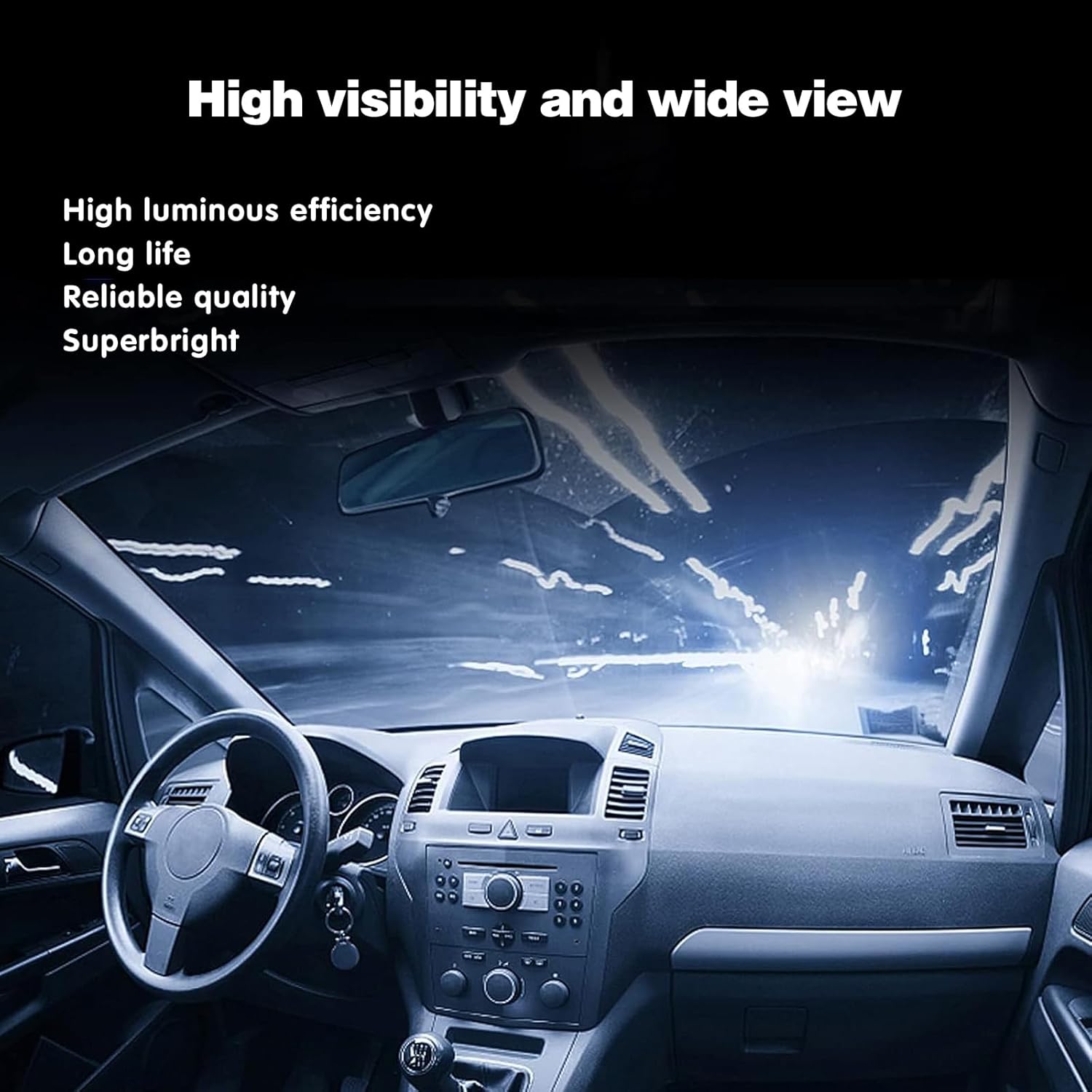 QODOLSI 2 luces halógenas H11 para automóvil, 12 V, 100 W, haz alto, luz antiniebla, bombillas ultra blancas, compatibles con la mayoría de