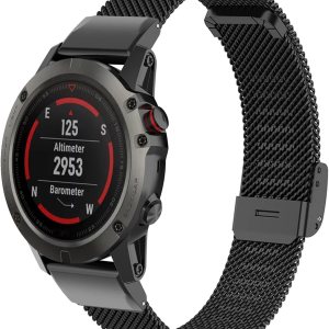 Correa de metal compatible con Garmin Fenix 7XFenix 6XFenix 5XTACTIX 7EnduroFenix3 HR Correa de repuesto tejida de acero inoxidable Correa de metal compatible con Garmin Fenix 7XFenix 6XFenix 5XTACTIX 7EnduroFenix3 HR Correa de repuesto tejida de acero inoxidable