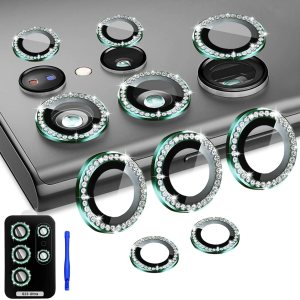Protector de lente de cámara compatible con Samsung Galaxy S23 Ultra, cubierta de lente de anillo de aleación de aluminio, protector de lente de Protector de lente de cámara compatible con Samsung Galaxy S23 Ultra, cubierta de lente de anillo de aleación de aluminio, protector de lente de