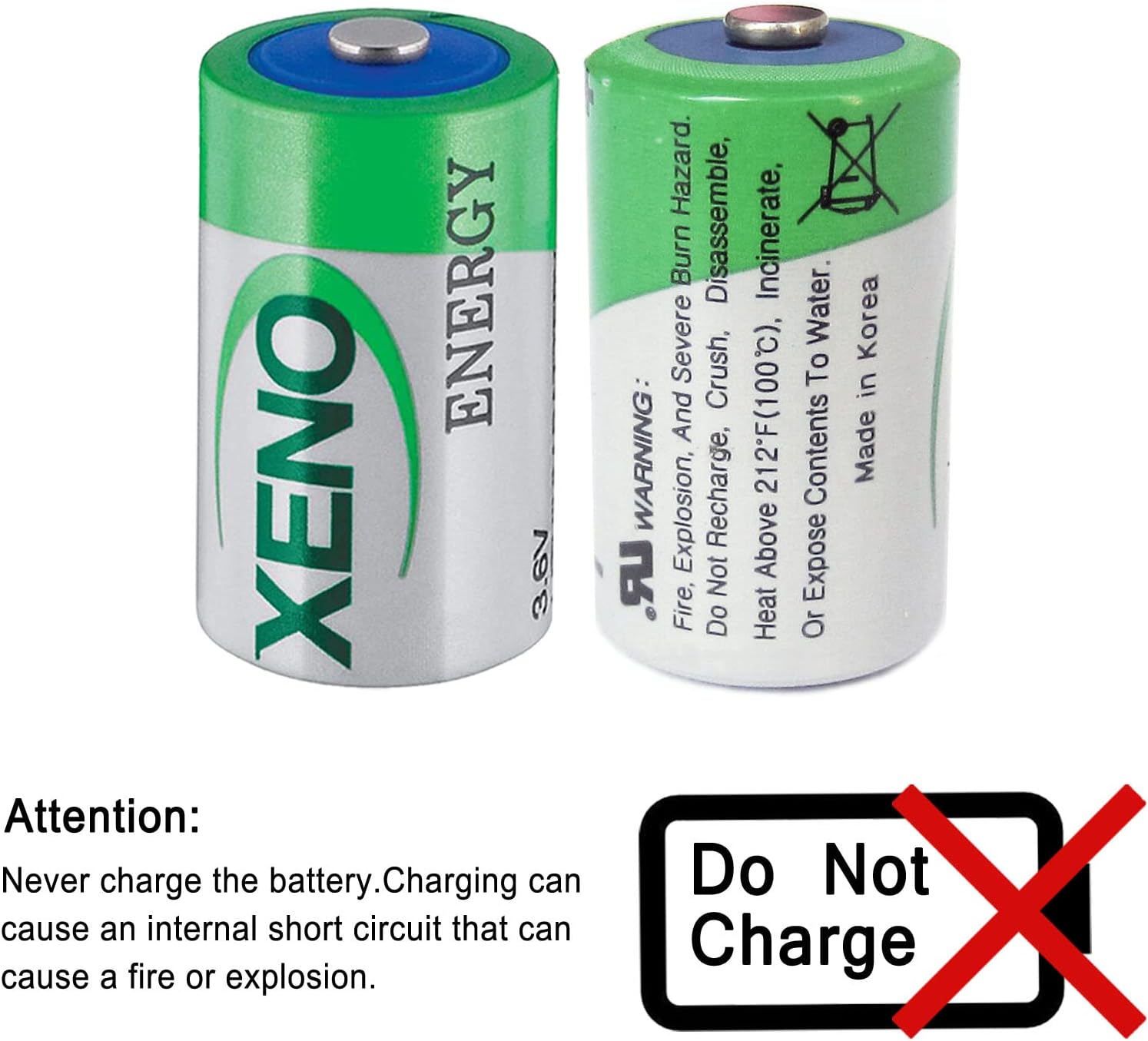 STEPMAX Xeno Energy XL-050F – Batería de litio de 12 AA de 3.6 V, batería de repuesto para TL-2150 TL-4902 TL-5101 TL-5151 TL-5902 LS14250 (5
