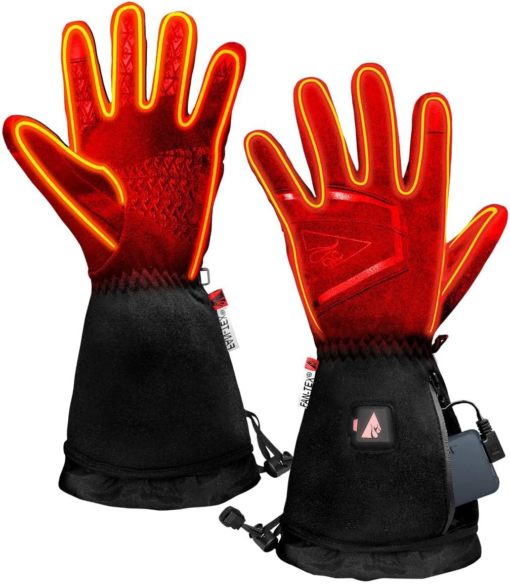 ActionHeat 5V Lightweight Battery Heated Gloves for Women – Waterproof Membrane, 3 Heat Levels, 8 Hours Heat
