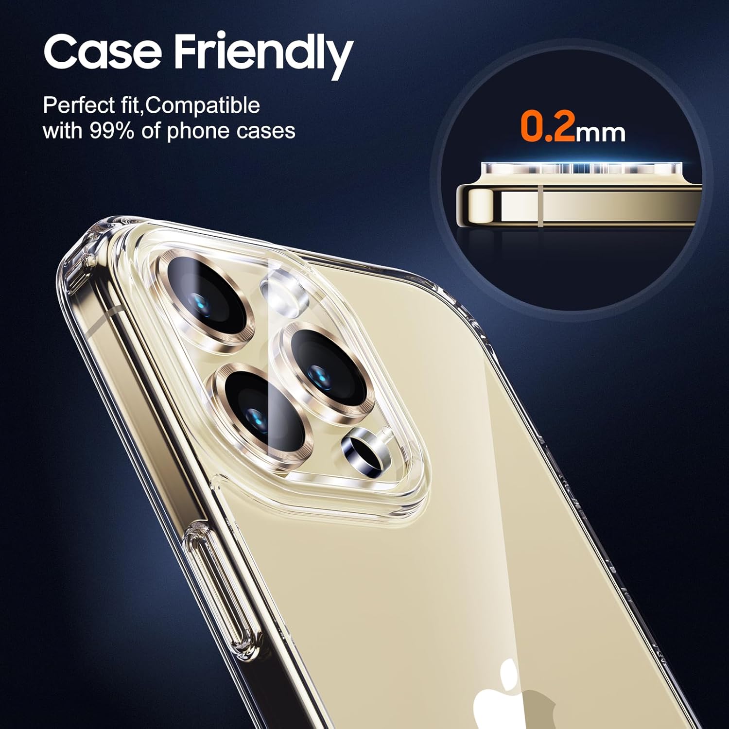 UniqueMe Compatible con 3 protectores de lente de cámara iPhone 15 ProiPhone 15 Pro Max, protección contra caídas compatible con fundas Pantalla de