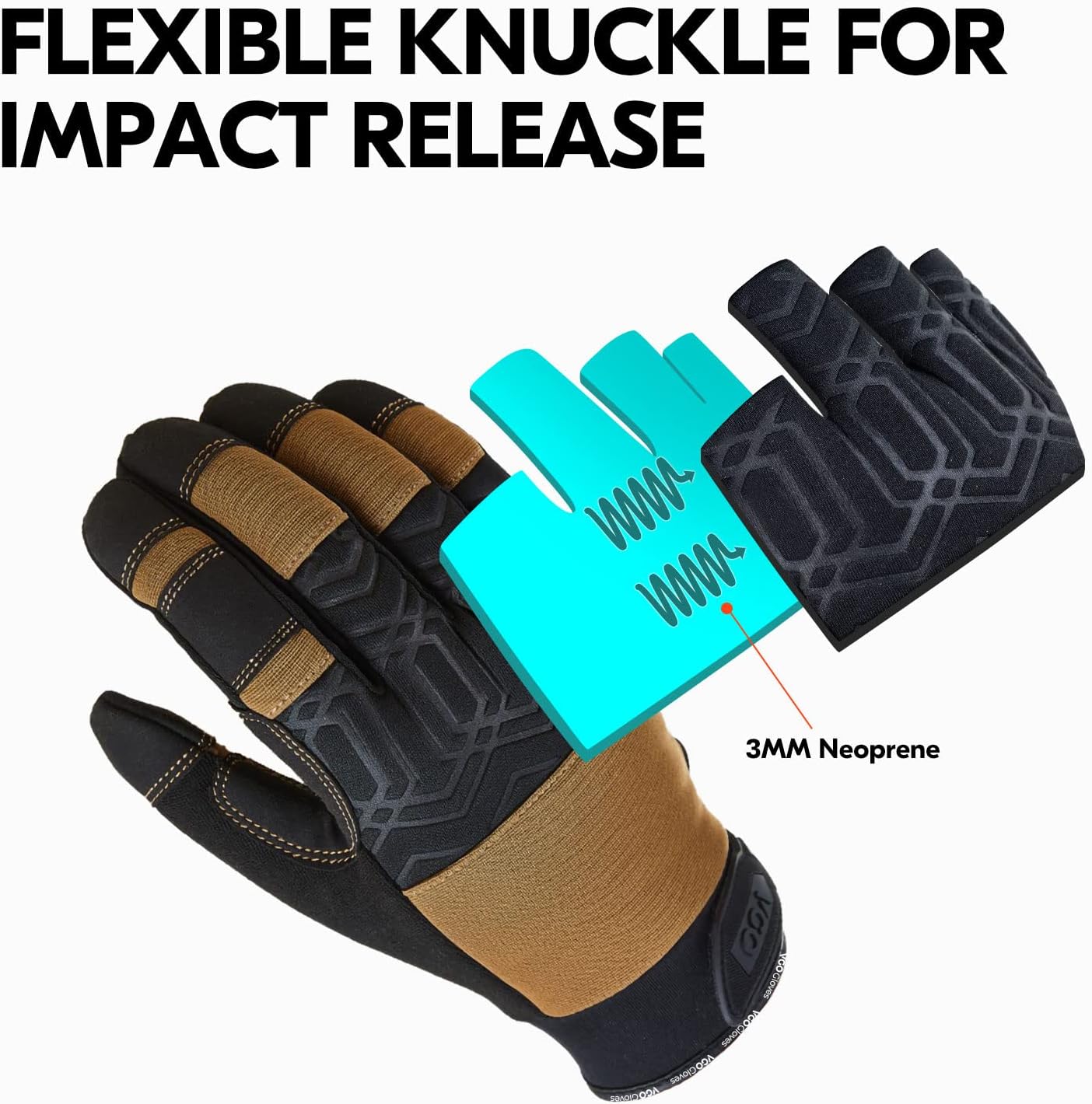 Vgo… Guantes de trabajo de seguridad, guantes mecánicos, elásticos, pantalla táctil, lavables a máquina