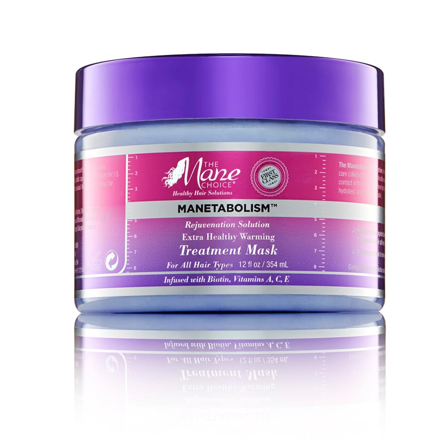 The Mane Choice Manetabolism Rejuvenation Solution Máscara de tratamiento de calentamiento extra saludable, 12 oz