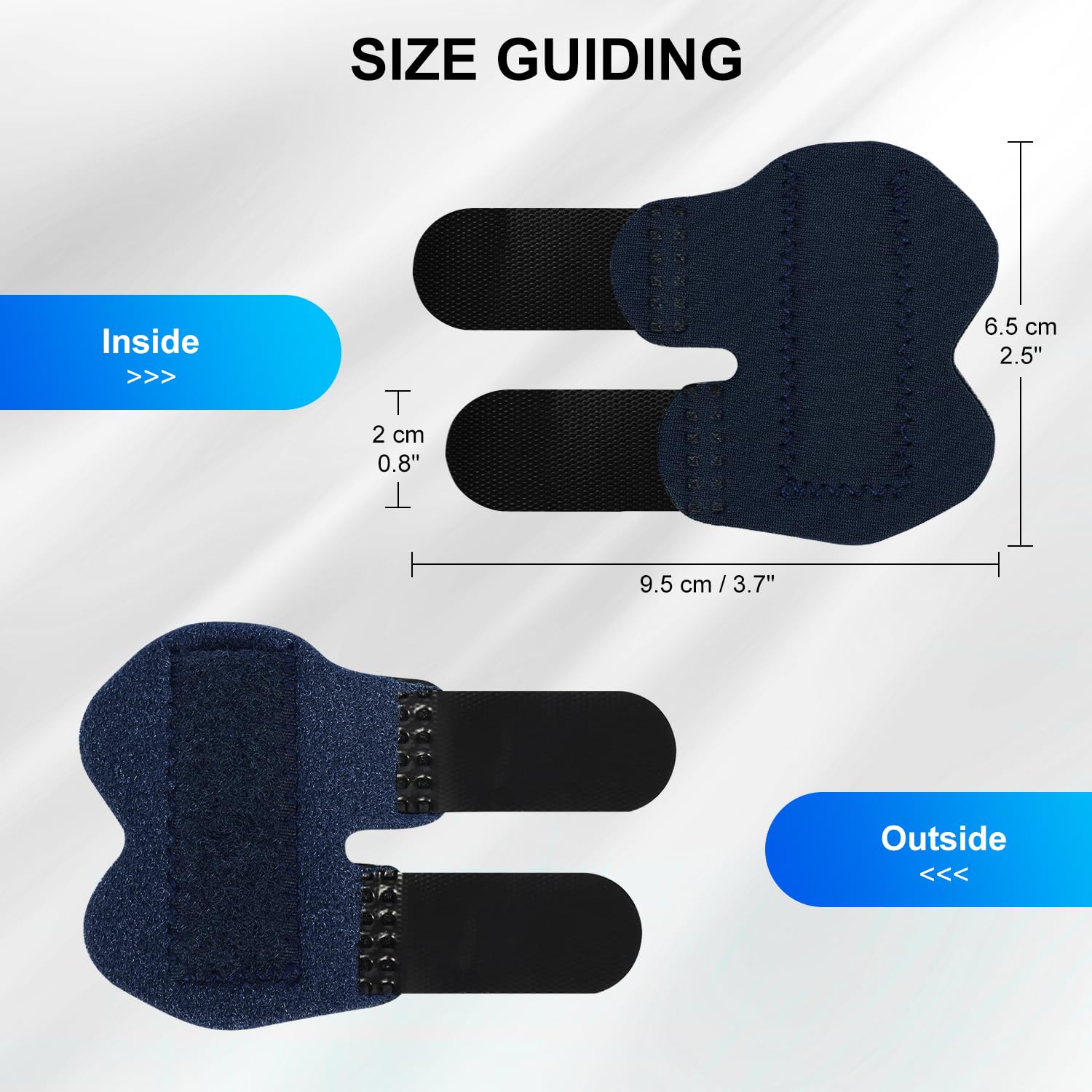 supregear Soporte de férula para dedos para niños, paquete de 2 soportes ajustables para enderezar los dedos, férula para dedos meñique para