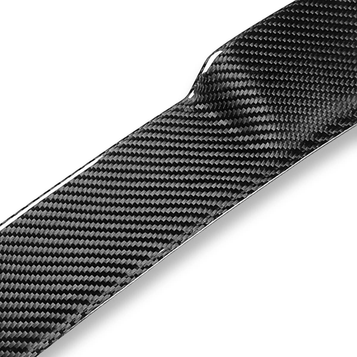 DNA MOTORING 2-RSP-6434-CF Alerón de techo de ventana trasera de fibra de carbono compatible con Acura TSX 2009-2014