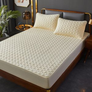 Sábana bajera ajustable de tamaño Queen con fundas de almohada, sábana bajera de bolsillo profundo, cálida para invierno, transpirable, Sábana bajera ajustable de tamaño Queen con fundas de almohada, sábana bajera de bolsillo profundo, cálida para invierno, transpirable,