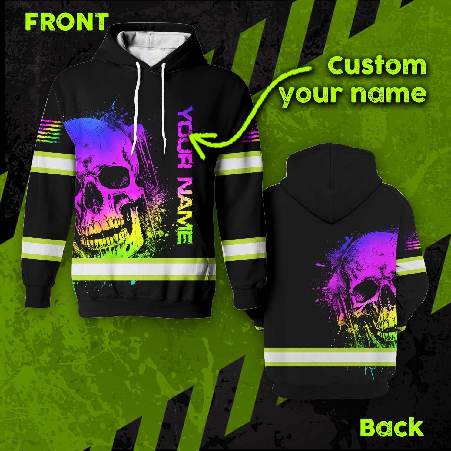 STYLE HIVIS Camisa de calavera de color de alta visibilidad para hombres y mujeres, camisas de seguridad, ropa de trabajo para corredor, trabajador,