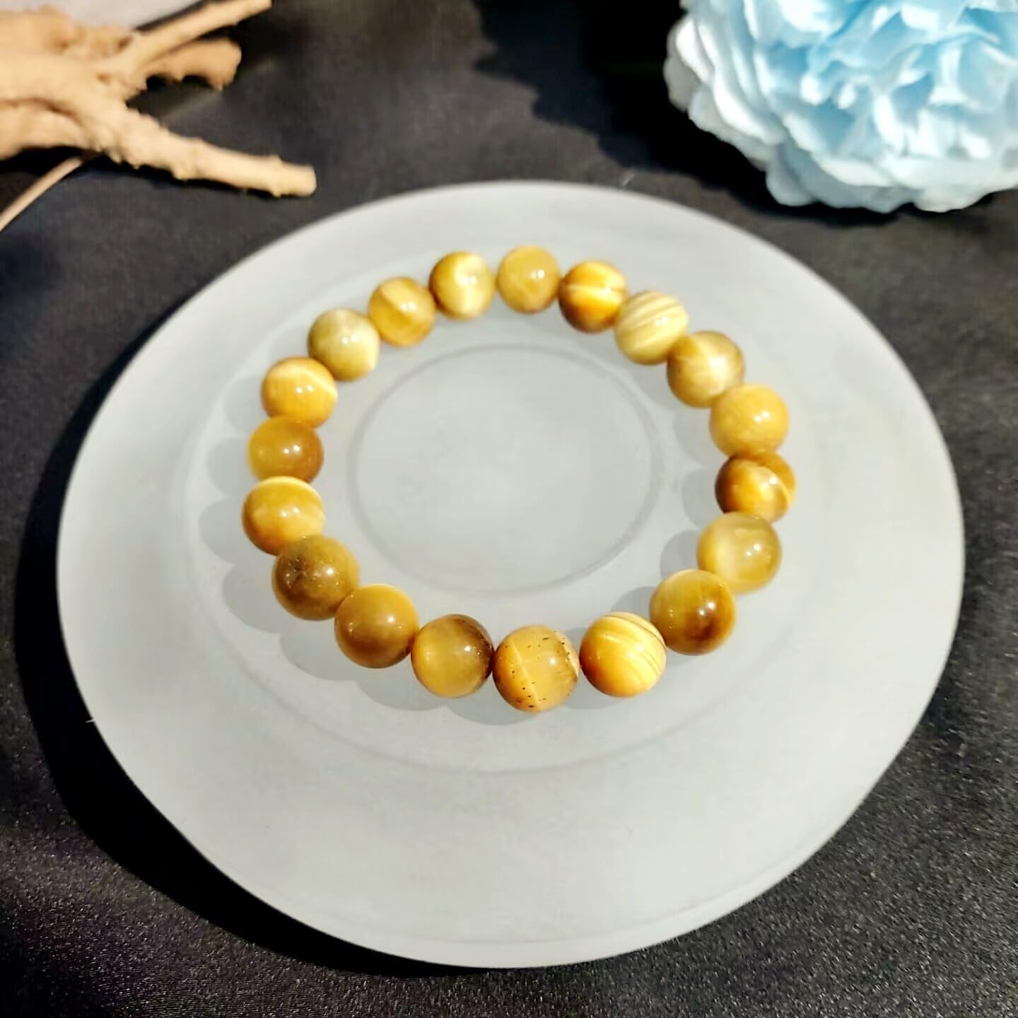 Exhibición elegante de la joyería con cuentas de acrílico con acabado esmerilado, plato de exhibición de pulsera, bandeja de tableros de cuentas