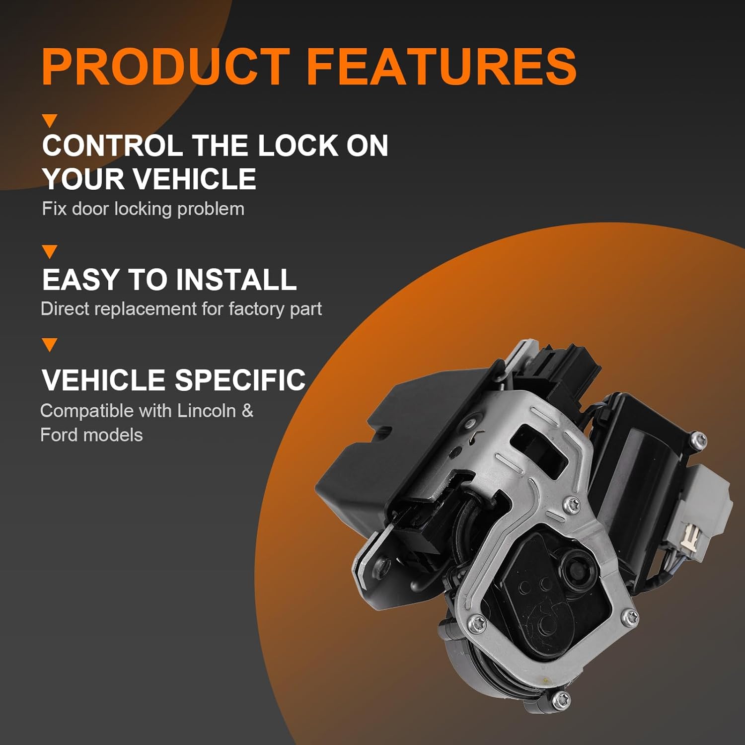 Actuador de bloqueo de puerta elevadora para Ford Edge Escape Expedition Explorer Police Interceptor 2015-2021, Lincoln MKX Corsair Navigator