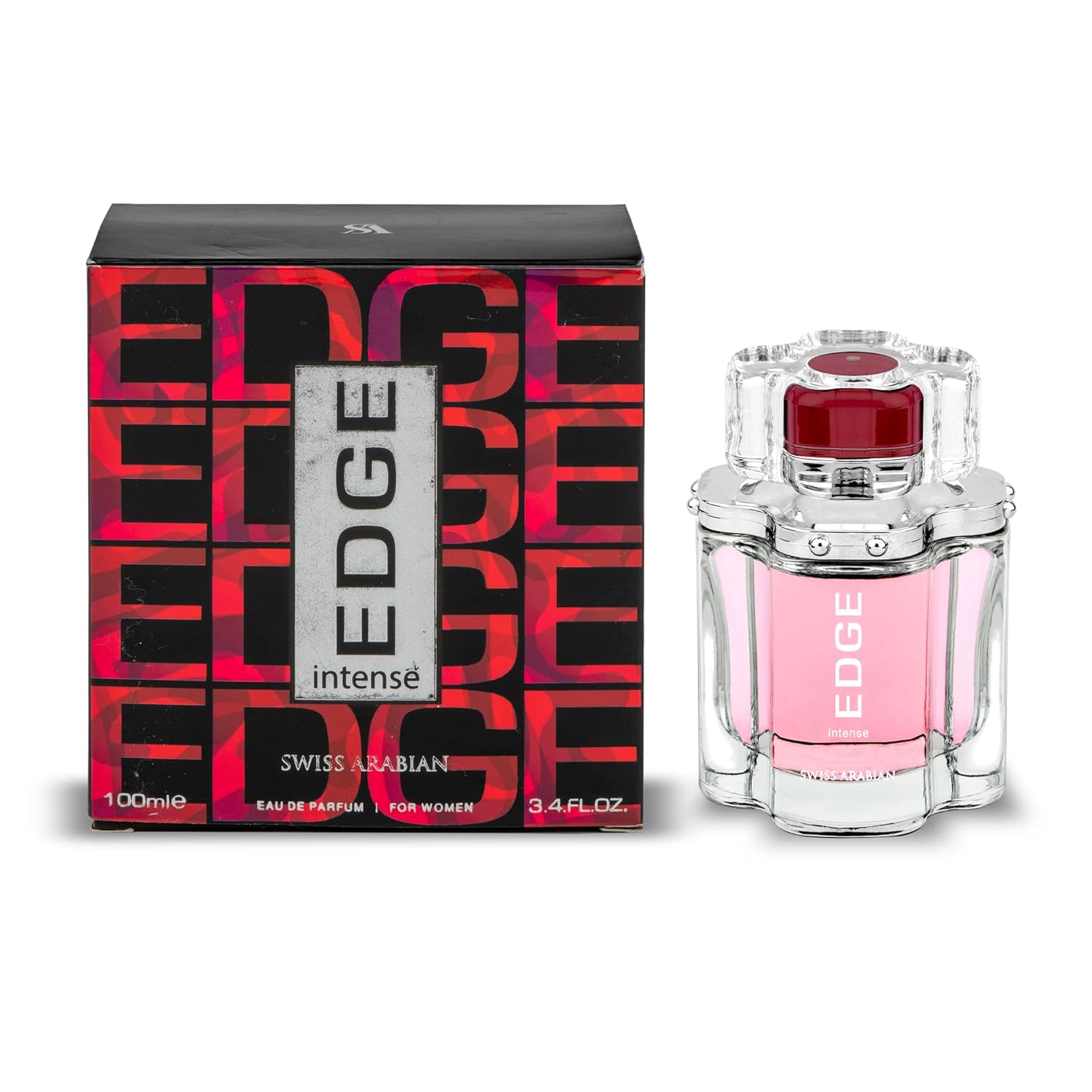 Swiss Arabian – Perfume EDGE Intense, productos de Dubai, fragancia personal EDP en espray de larga duración, adictiva, un aroma seductor, aroma de