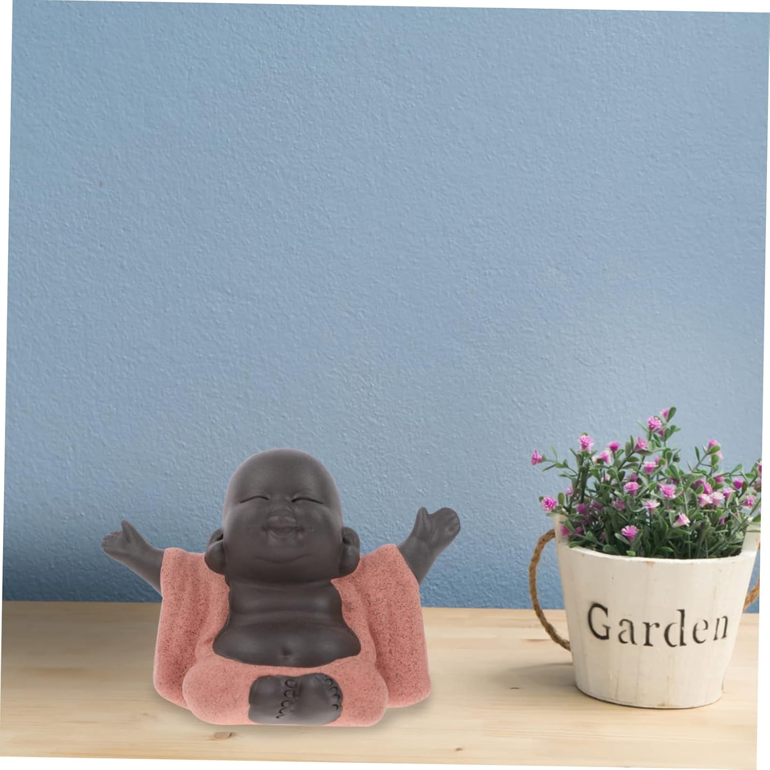 ABOOFAN 5pcs Outdoor Buddha Statue decoraciones para salas de casa car Dashboard Porcelain Buddha Statue Buddha Figurine Good Luck Buddha Tea pet