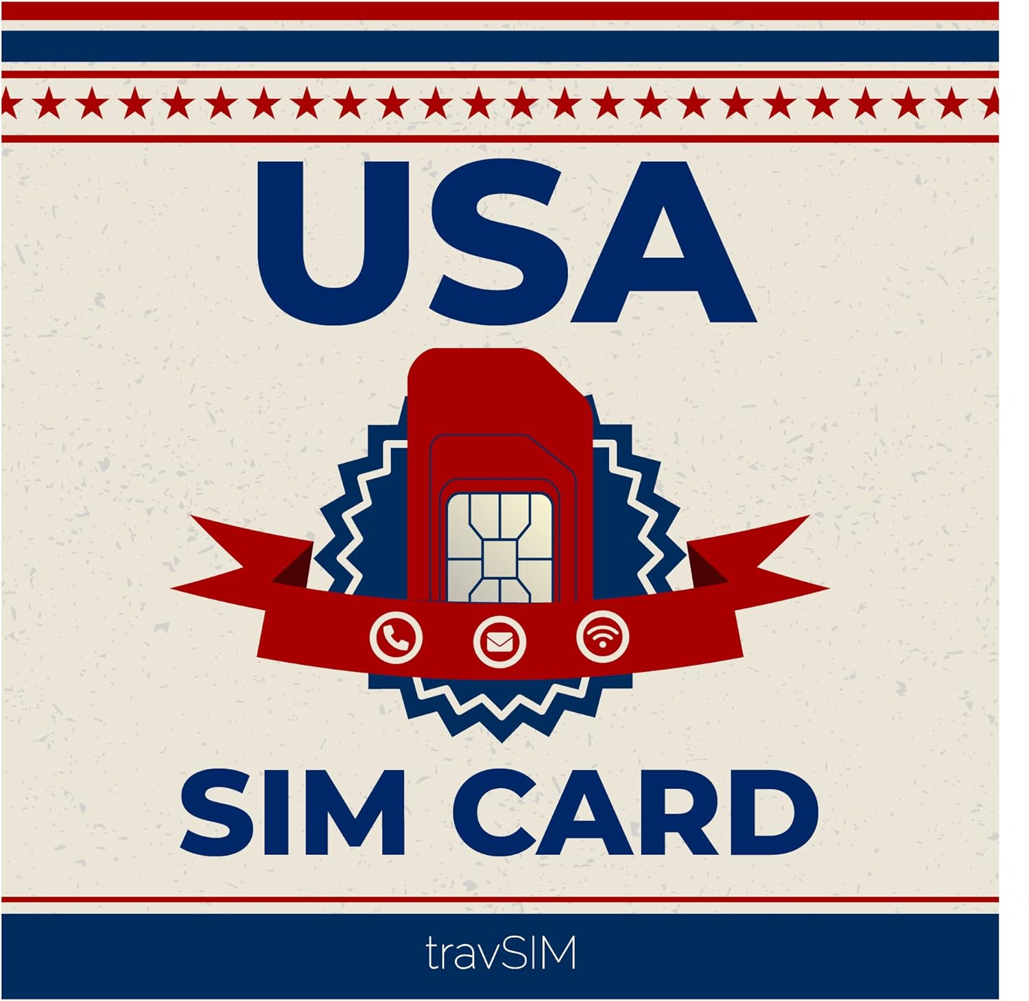 travSIM Tarjeta SIM prepagada de EE. UU.  6 GB de datos móviles con velocidad 4G5G  Llamadas ilimitadas y mensajes de texto en los Estados Unidos