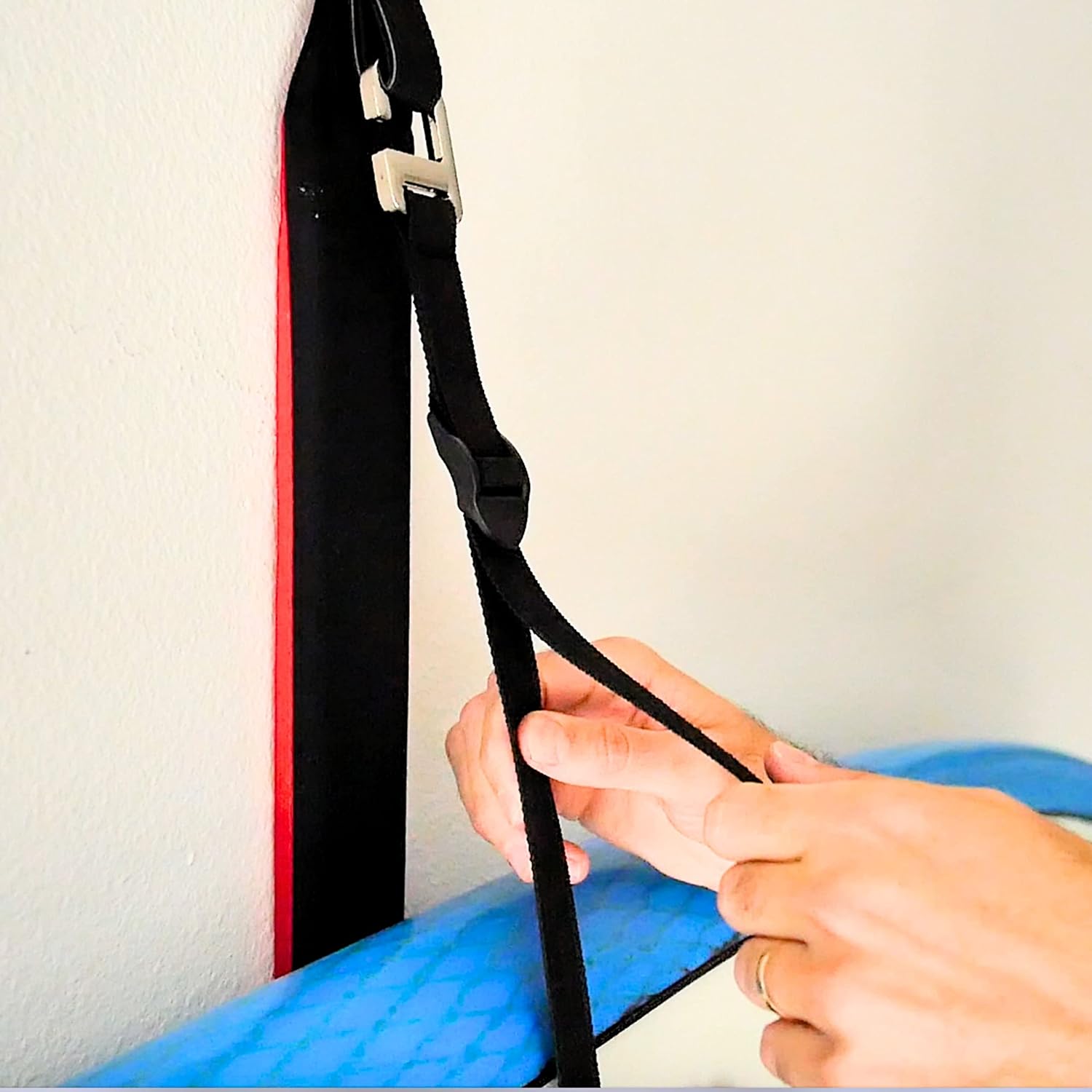 Estante de almacenamiento para kayak, correas acolchadas ajustables de alta calidad para kayaks, tabla de remo de SUP y tabla de surf para