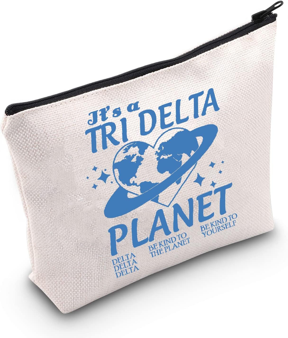 POFULL Delta Sorority Gift 1888 Bolsa de cosméticos de hermandad de mujeres para mujeres Grecia Sorority Parafernalia Regalo