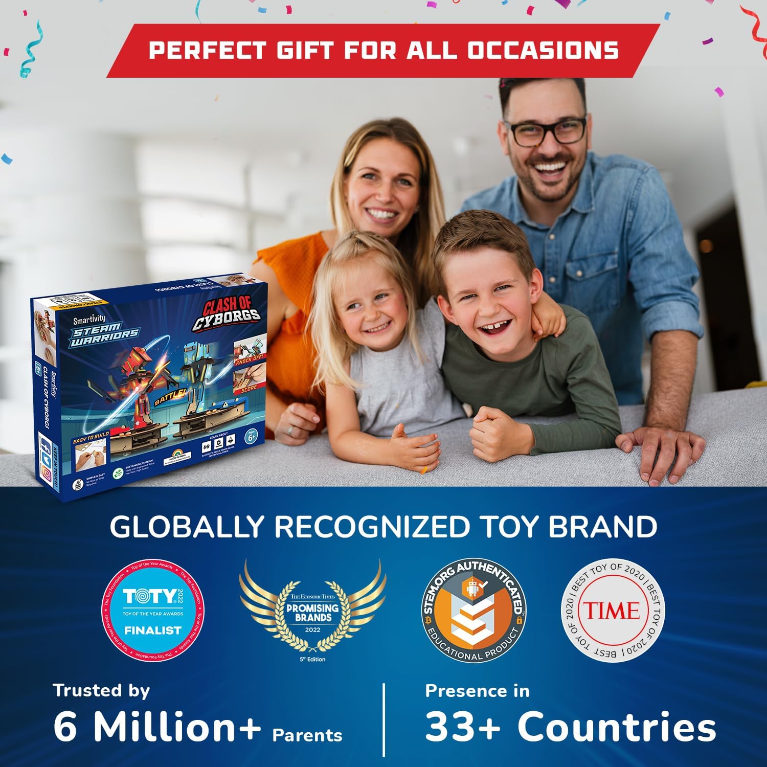 Smartivity Juguete de robots de lucha para niños de 6 a 14 años I 2 jugadores divertido juego de batalla I regalos de cumpleaños para niños y niñas,