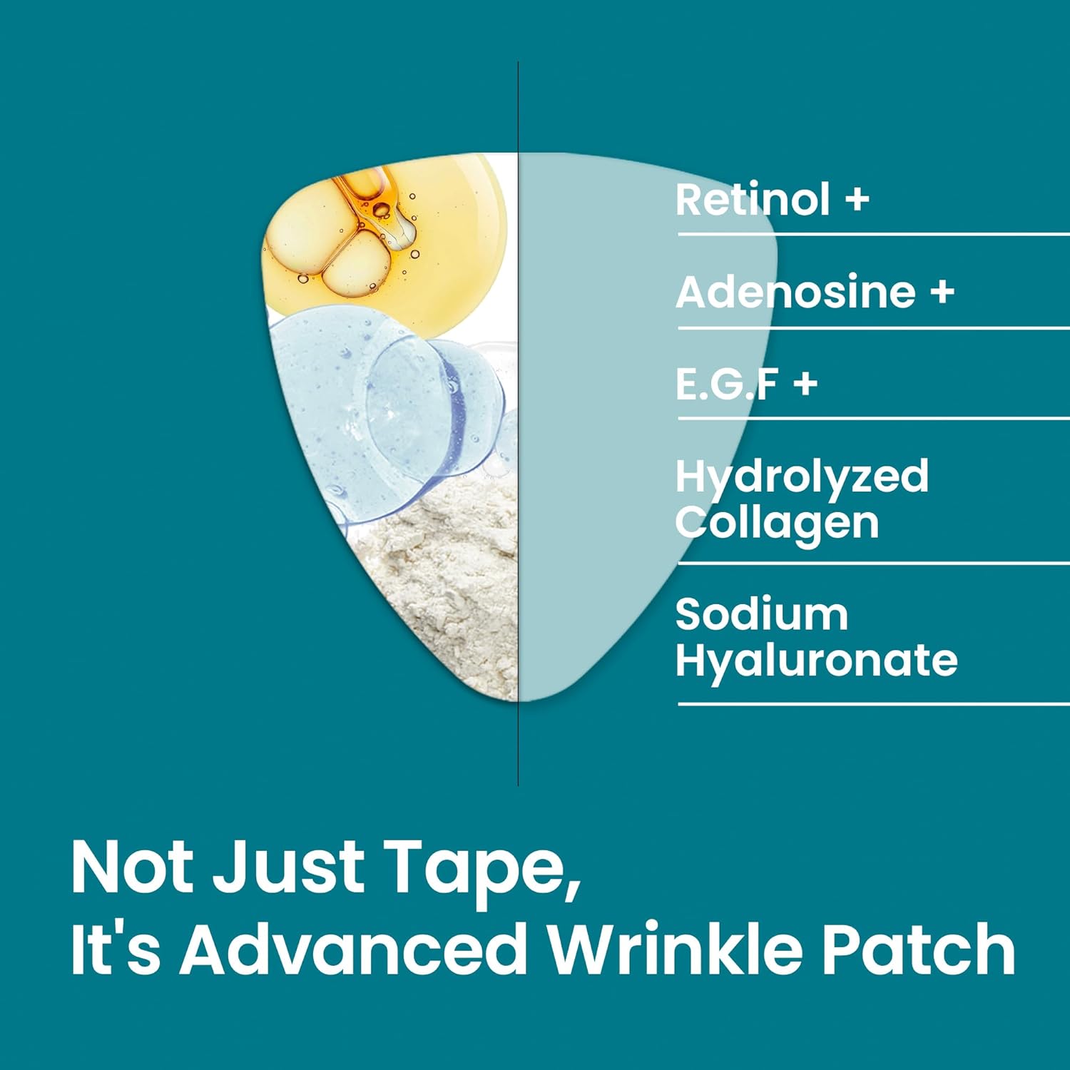NURIVE CoreVital Advanced – Cinta invisible para levantamiento de cara, parches antienvejecimiento durante la noche, líneas de frente, líneas de