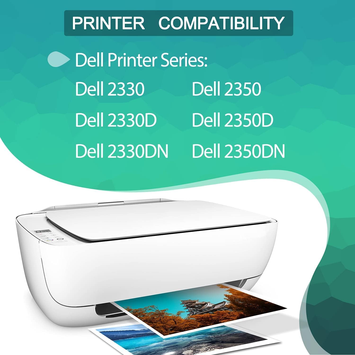 GREENBOX Cartucho de tóner compatible 2330DN de repuesto para impresora Dell PK941 de 6.000 páginas de alto rendimiento para Dell 2350DN 2330D