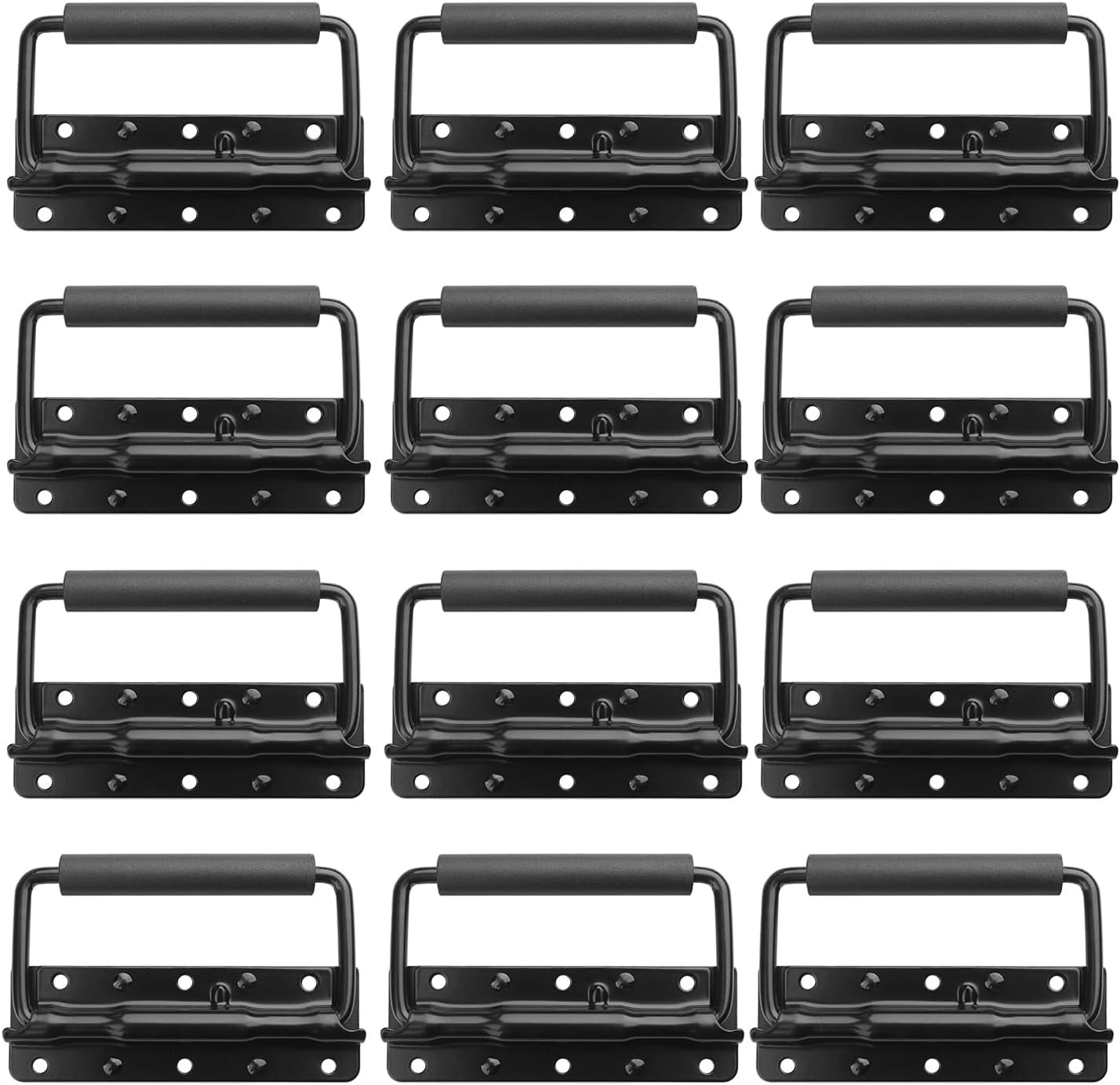 GENHAKON 12 manijas de pecho, mango de caja con resorte, manija de armario, manija de gabinete para productos de instrumentos musicales como
