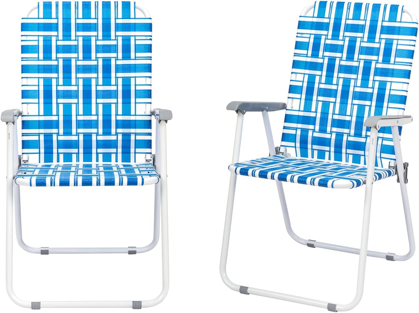 HomVent Juego de 2 sillas plegables para patio, silla de playa plegable, silla web portátil, para patio, piscina, playa, césped, para interiores y