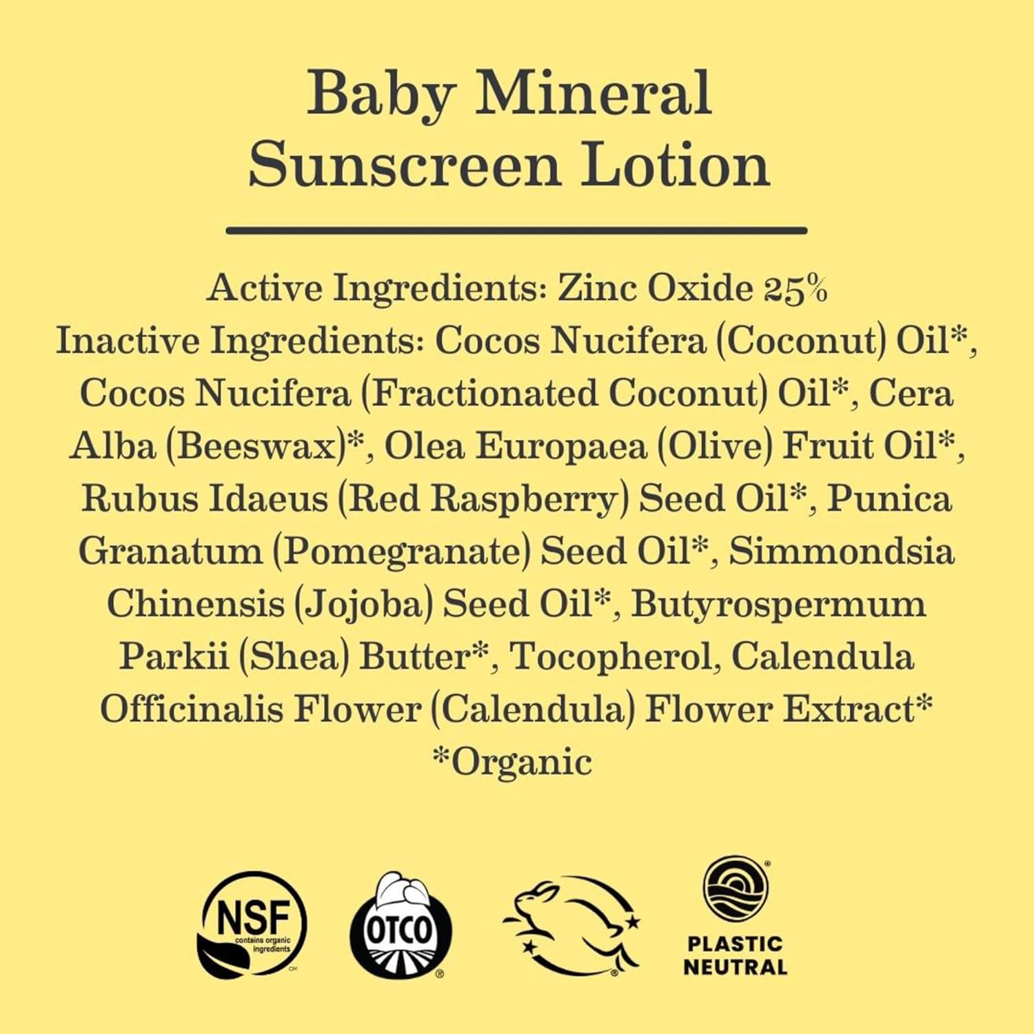 Loción protectora solar mineral Uber-Sensitive SPF 40 para niños de Earth Mama