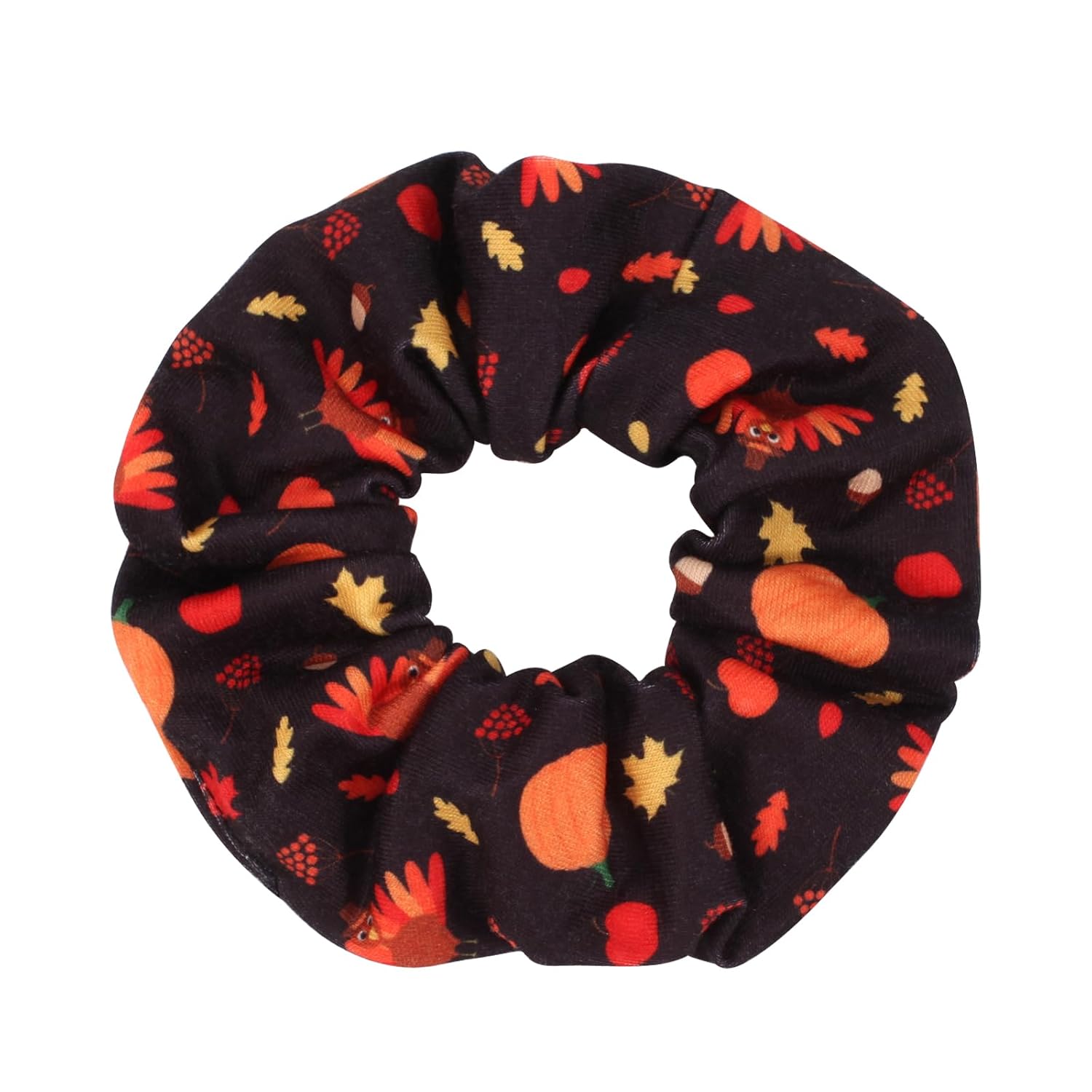 12 coleteros elásticos para el cabello para el día de Acción de Gracias, para mujeres y niñas, sombrero de fruta de otoño, calabaza, maíz, pavo,