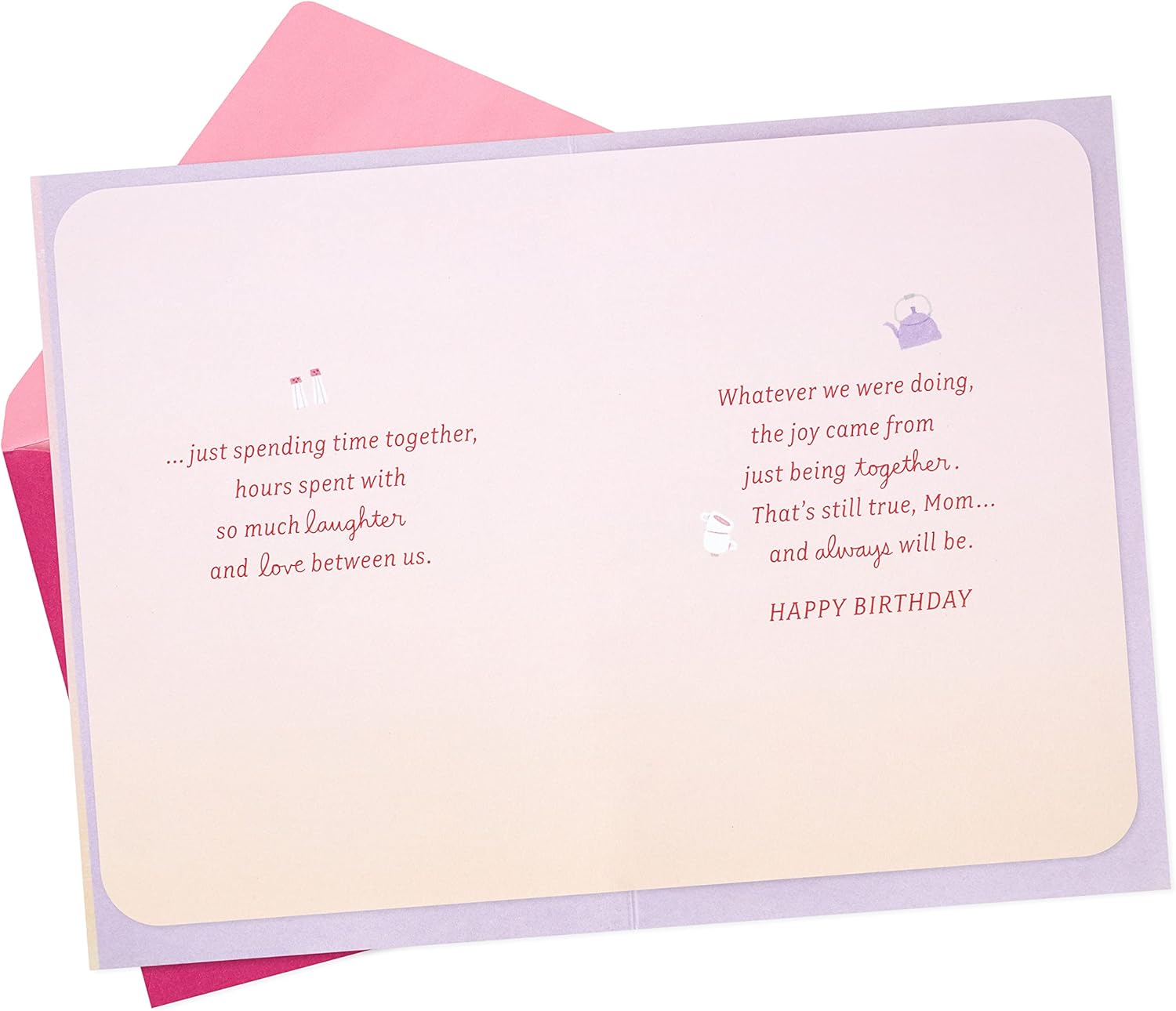 Hallmark Tarjeta de cumpleaños para mamá de hija (recuerdos favoritos)