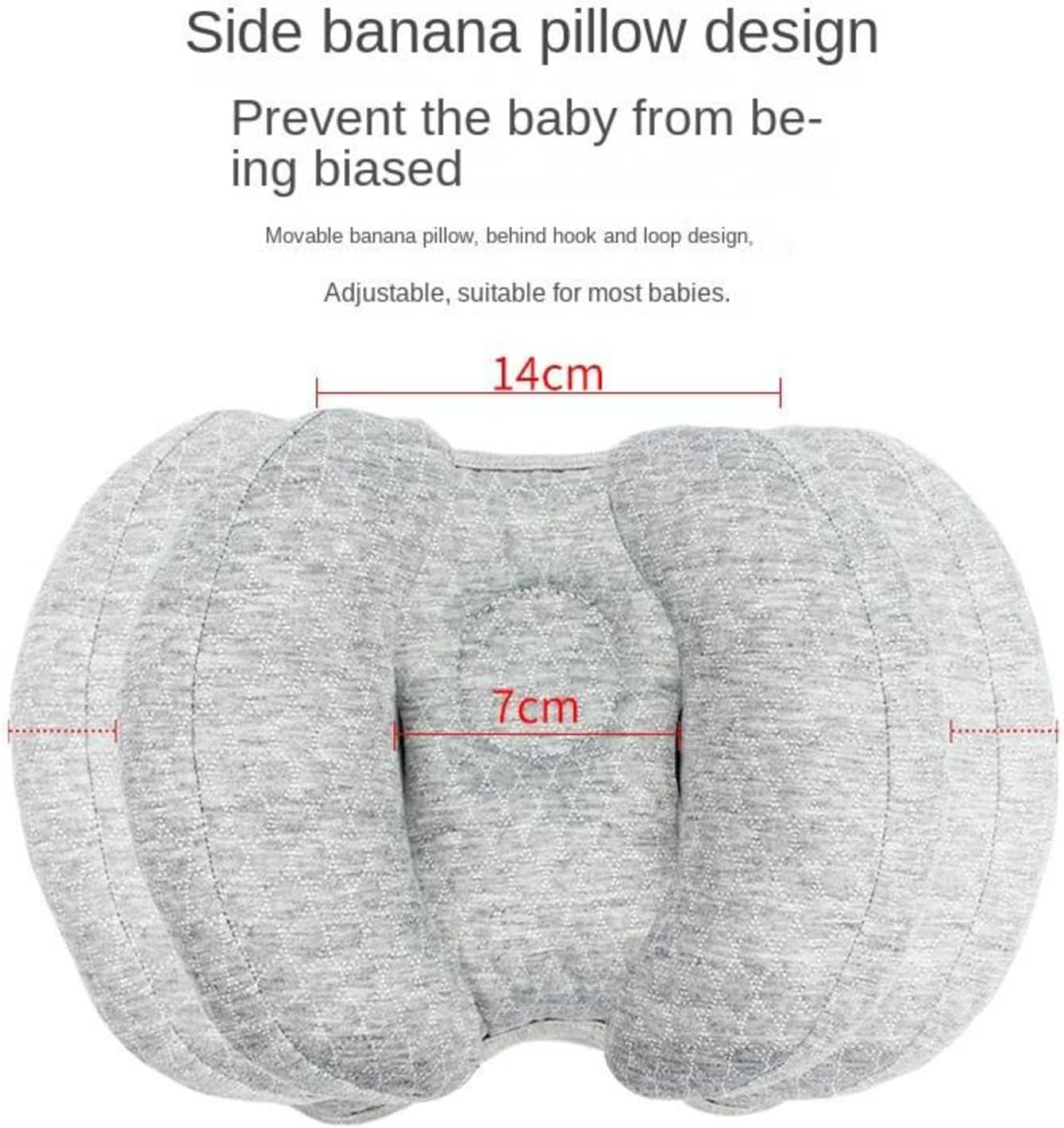 ZONTO Almohada de apoyo para la cabeza y el cuello del bebé, almohada de apoyo para bebé, almohada de apoyo para el cuello del asiento de coche para