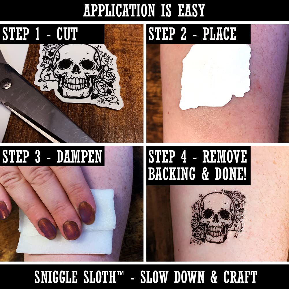 Tatuaje temporal con cabeza de bulldog inglés, resistente al agua, colección de arte corporal falso, color negro (una hoja)