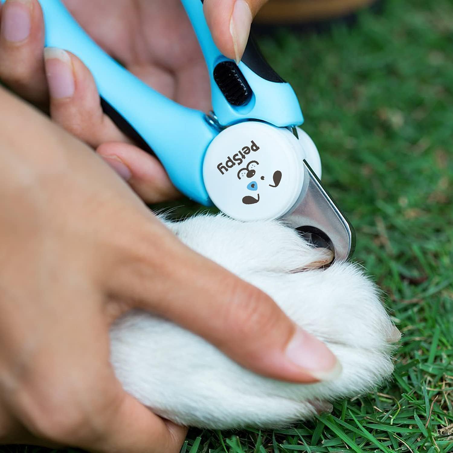 PetSpy El mejor cortaúñas y recortador de uñas para perros con sensor rápido, cuchillas afiladas, protector de seguridad para evitar cortes