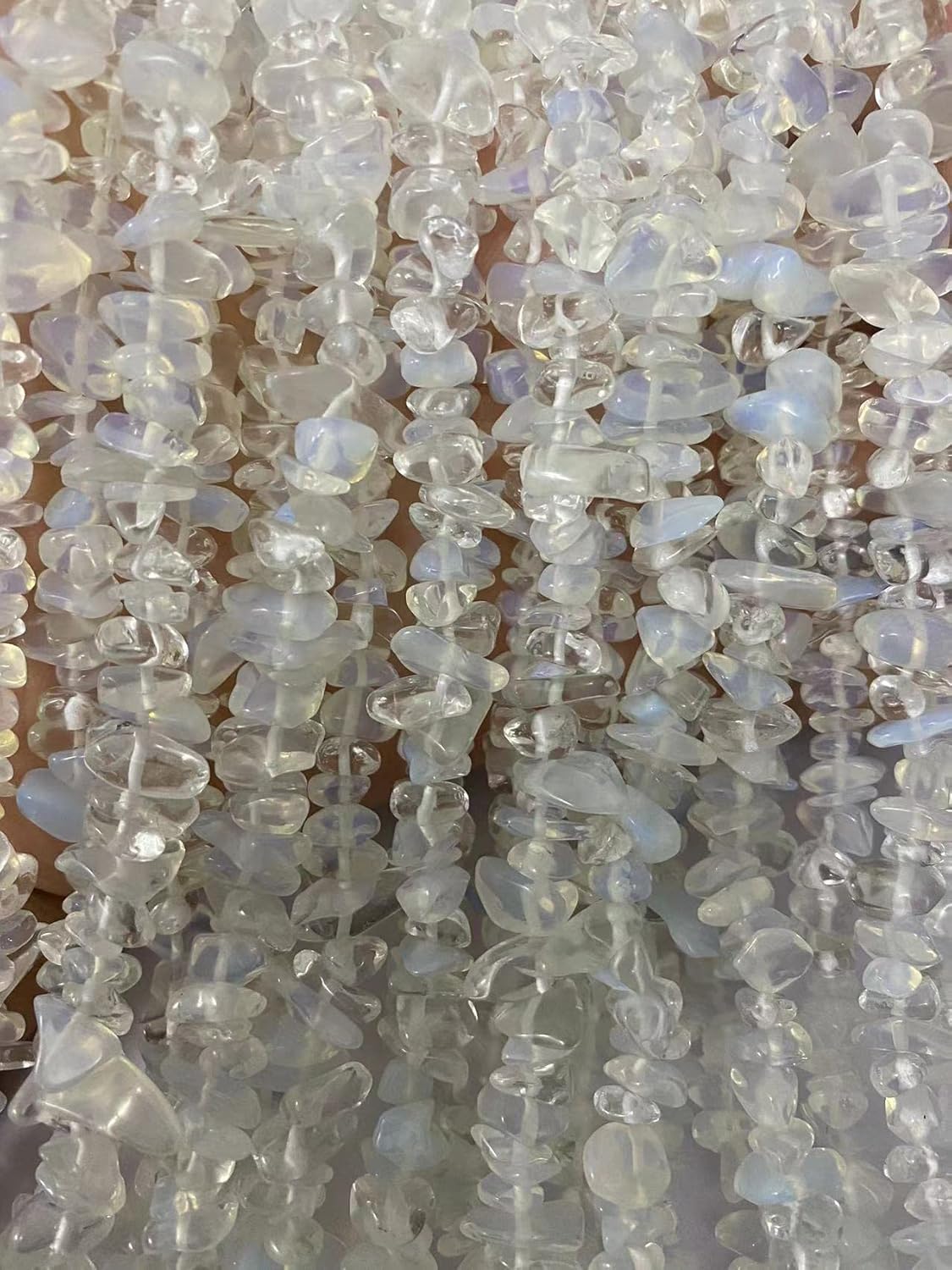 Cuentas de piedras preciosas de opalita natural de 0.197-0.315 in, cristales curativos, pulseras de cintura, kit de collar, piedra irregular,